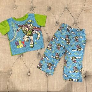 Disney Buzz Lightyear Pajama Set - Green and Blue